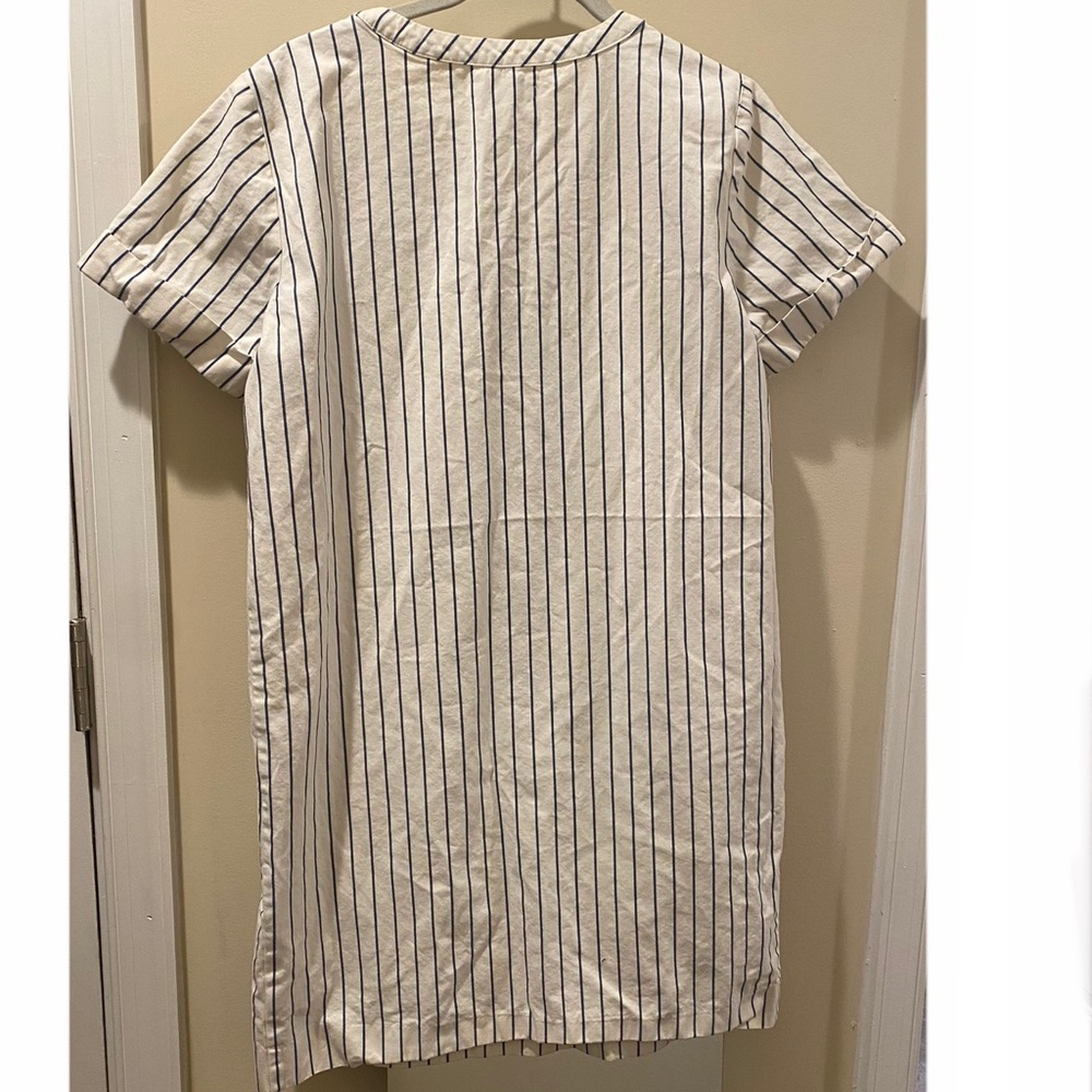 Madewell Harbor Lace-Up Striped Shift Dress Size S - Picture 5 of 9